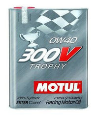 Motul 6L Synthetic-Ester Racing Oil 300V Trophy 0W40 -103127